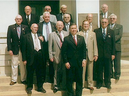 Former Director Reyna of the U.S. Marshals with retired deputies who protected the Ole Miss administration building