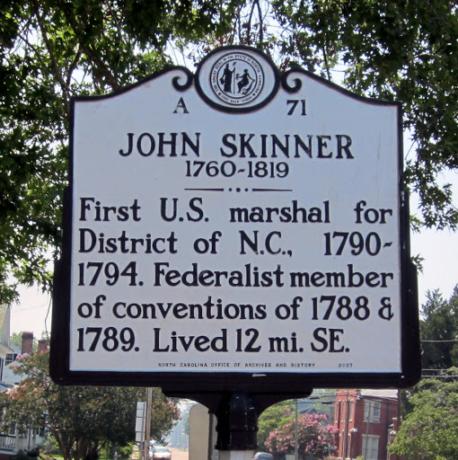 John Skinner, First U.S. Marshal of North Carolina
