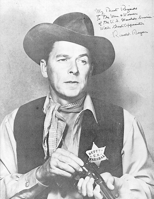 President Ronald Reagan as a U.S. Marshal