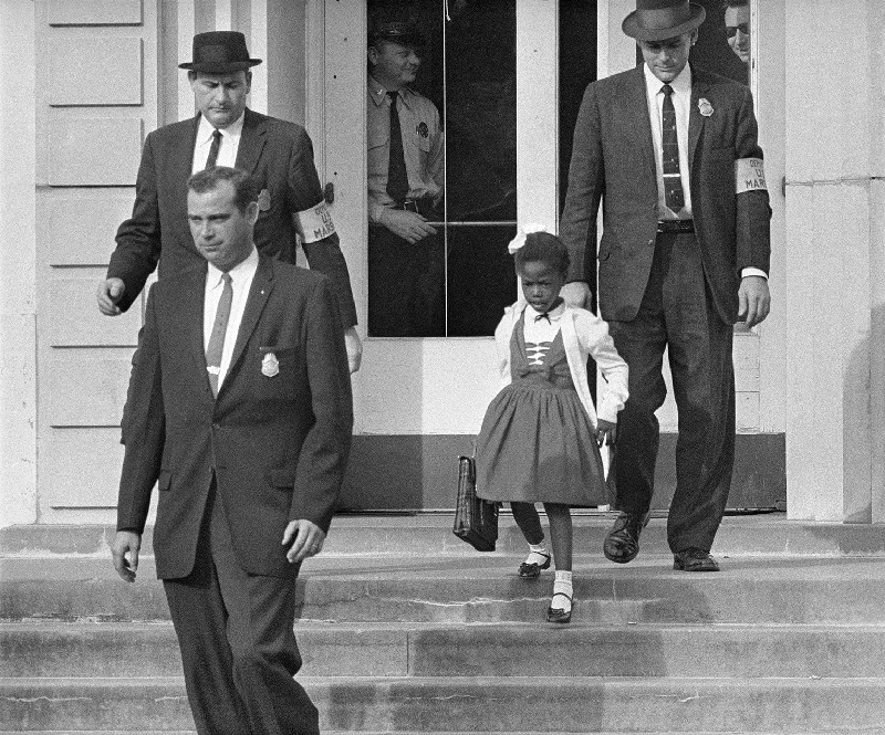 Deputy U.S. Marshals Escorting Ruby Bridges to School