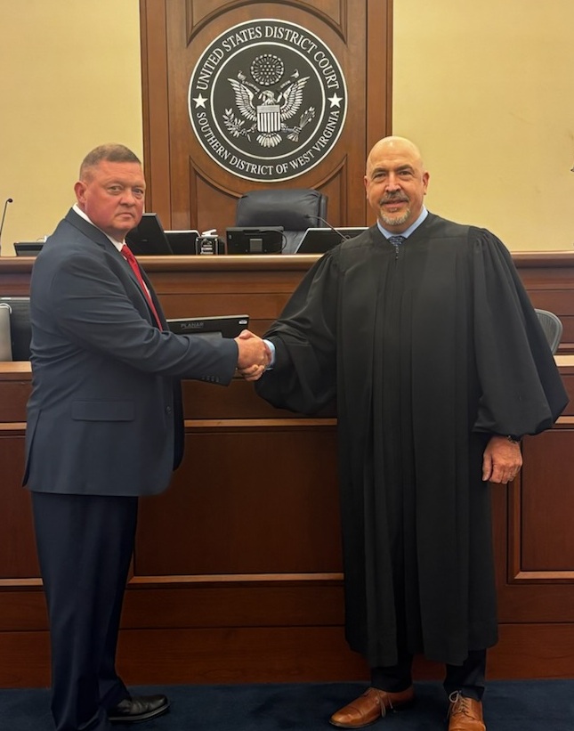 Swearing in of U.S. Marshal for the Southern District of West Virginia, Jack Chambers